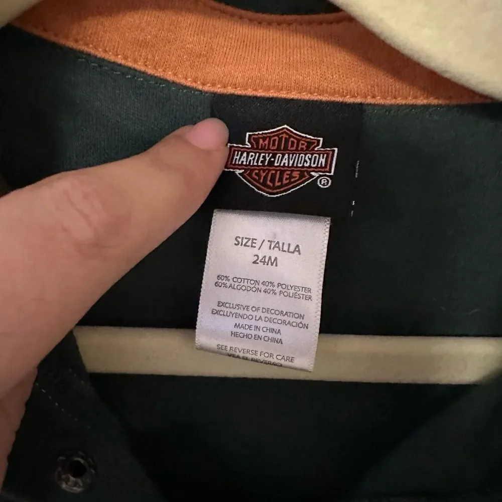 Harley Davidson onesie 24 months